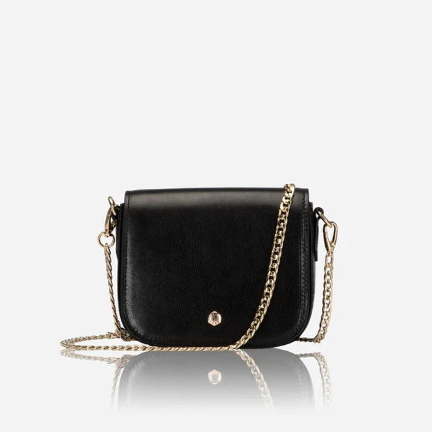 Jekyll & Hide Paris Ladies Saddle Small Handbag, Black