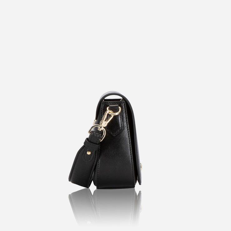 Jekyll & Hide Paris Ladies Saddle Handbag, Black