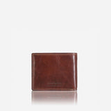 Jekyll & Hide Oxford Men's Medium Billfold Wallet With Coin, Coffee