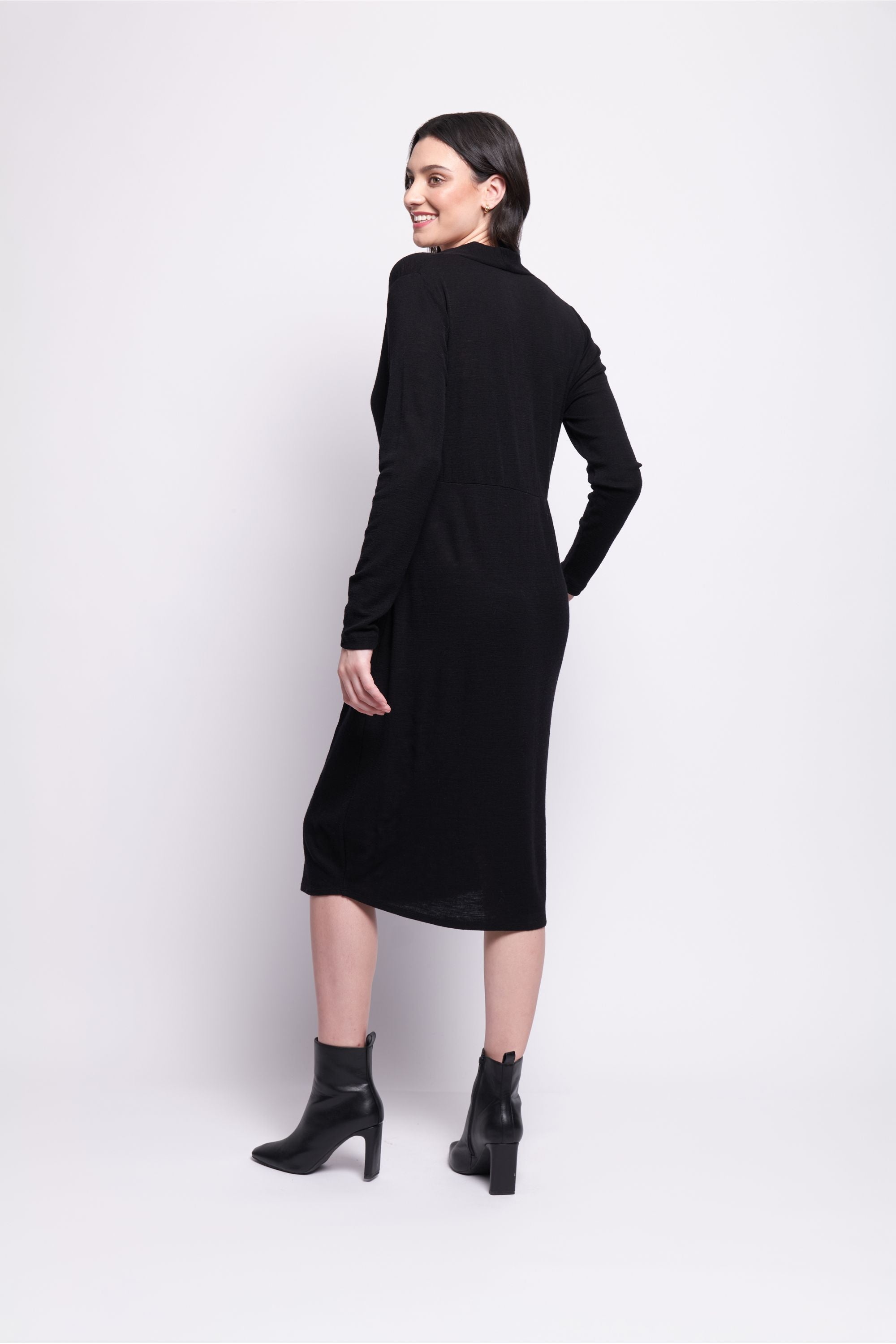 Foil Wool Street Dress