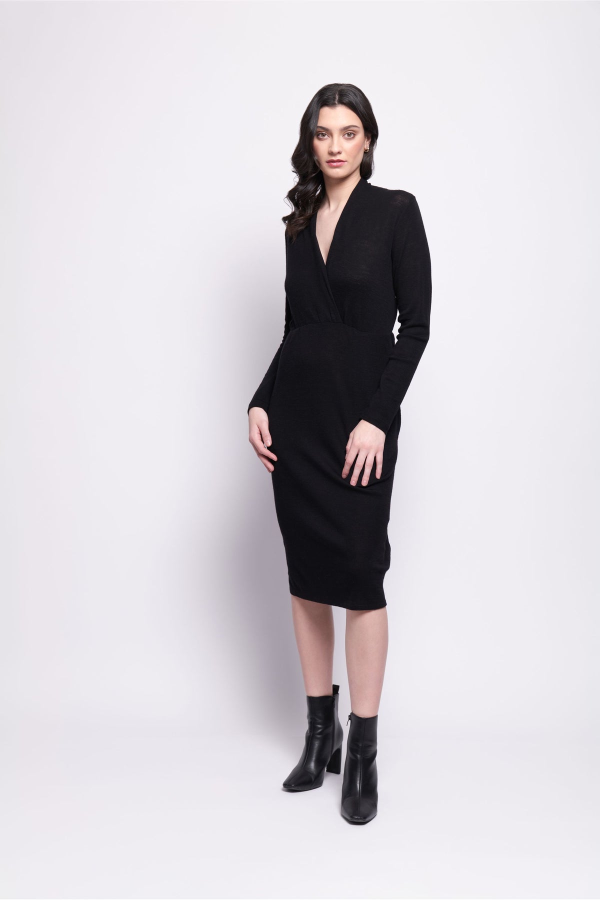 Foil Wool Street Dress