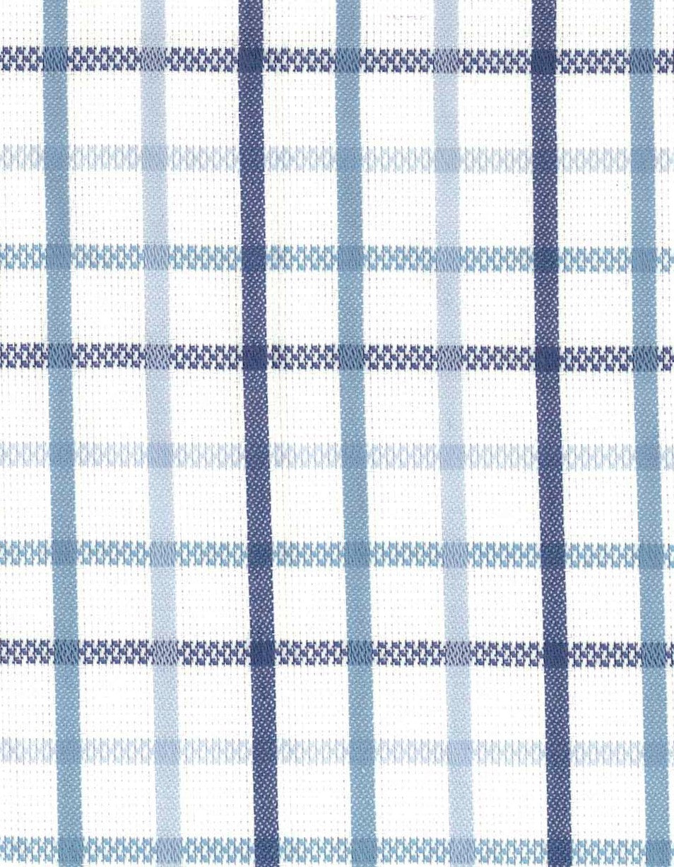 Blue and white plaid pattern