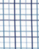 Blue and white plaid pattern