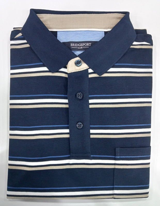 Back Bay Men's Polo Top Navy