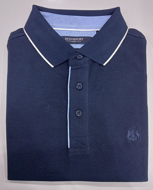 Bridgeport Mens Polo Top Navy