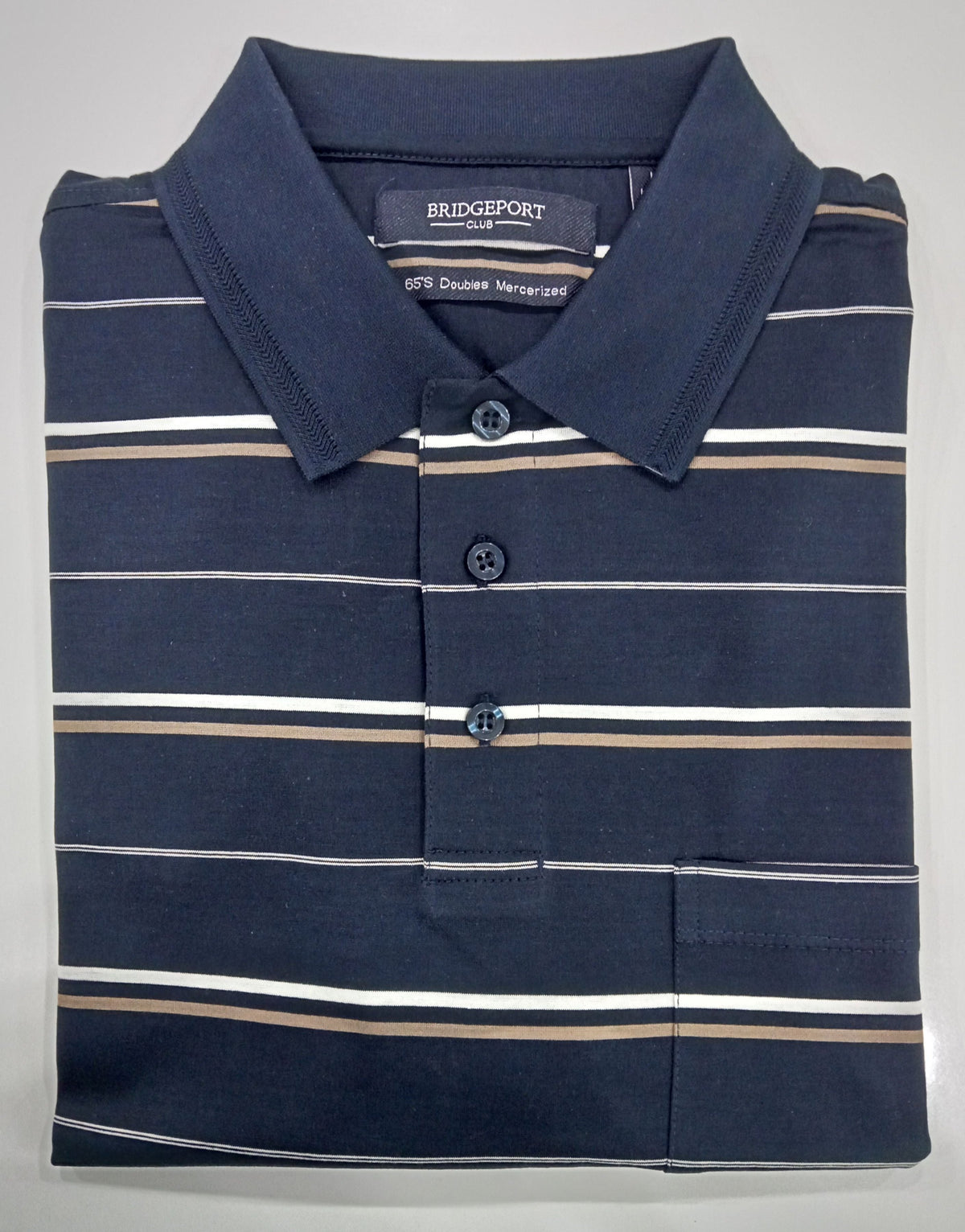 Bridgeport Double Mercerized Polo Midnight