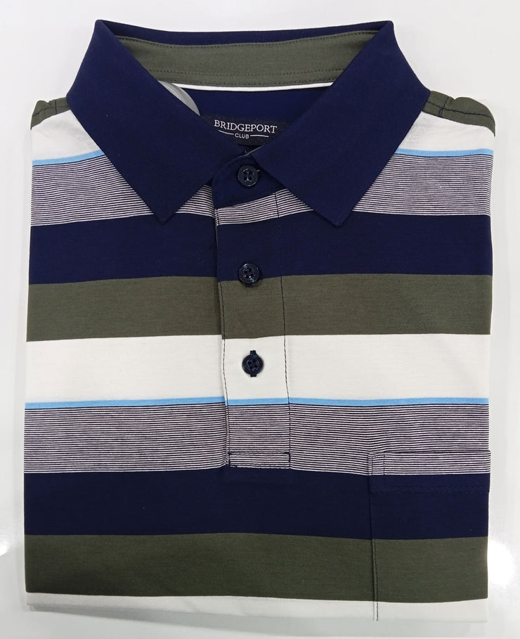 Bridgeport Double Mercerized Polo Navy