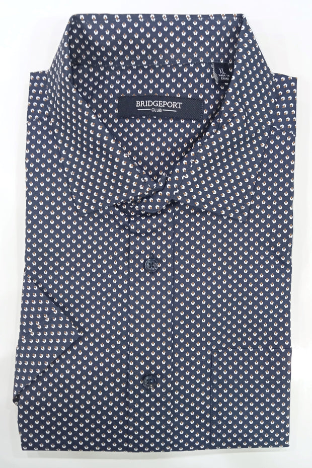 Bridgeport Bamboo Short Sleeve Shirt Navy