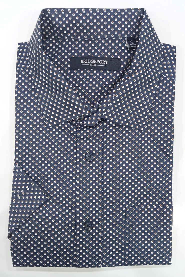 Bridgeport Bamboo Short Sleeve Shirt Navy