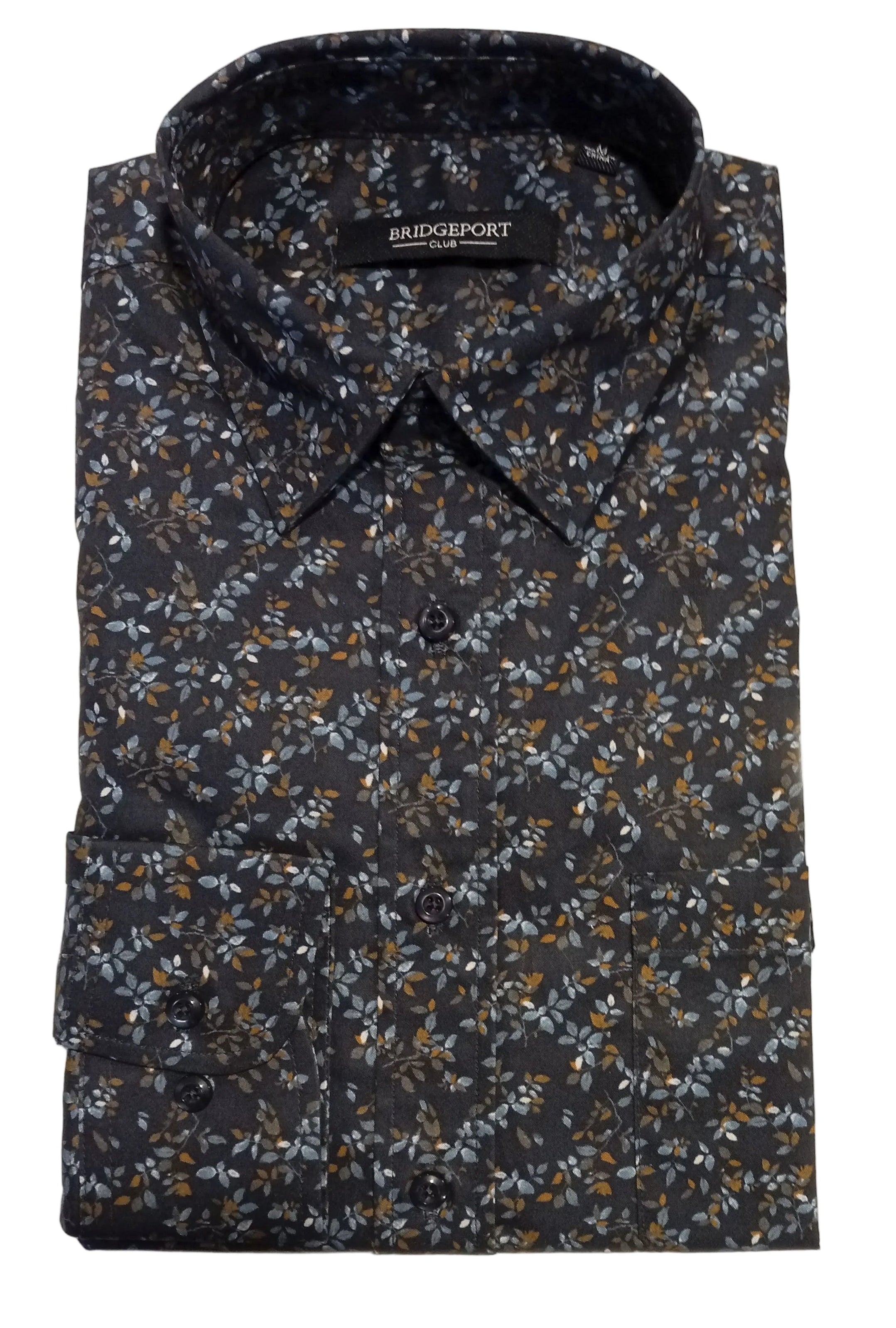 Bridgeport Mens Woven Shirt Blue