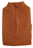 Bridge & Lord Quater Zip Wool Jumper Tibetan Tan