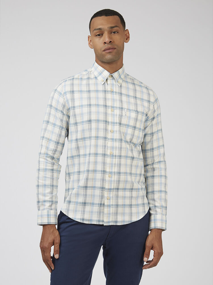 Ben Sherman Crepe Gingham Check Shirt