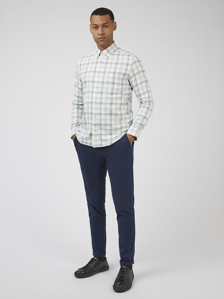 Ben Sherman Crepe Gingham Check Shirt