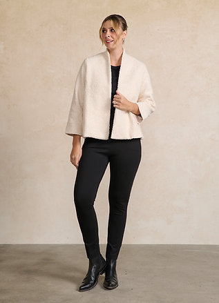 Holmes & Fallon Cream Boucle Jacket hf2735
