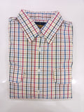 Bisley Casual Shirt S/S Check Orange