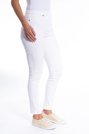 Cafe Latte Stretch Jeggings - White
