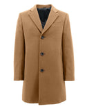Brown coat with two buttons on a white background