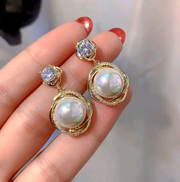 Sim Pearl Teardrop Earrings