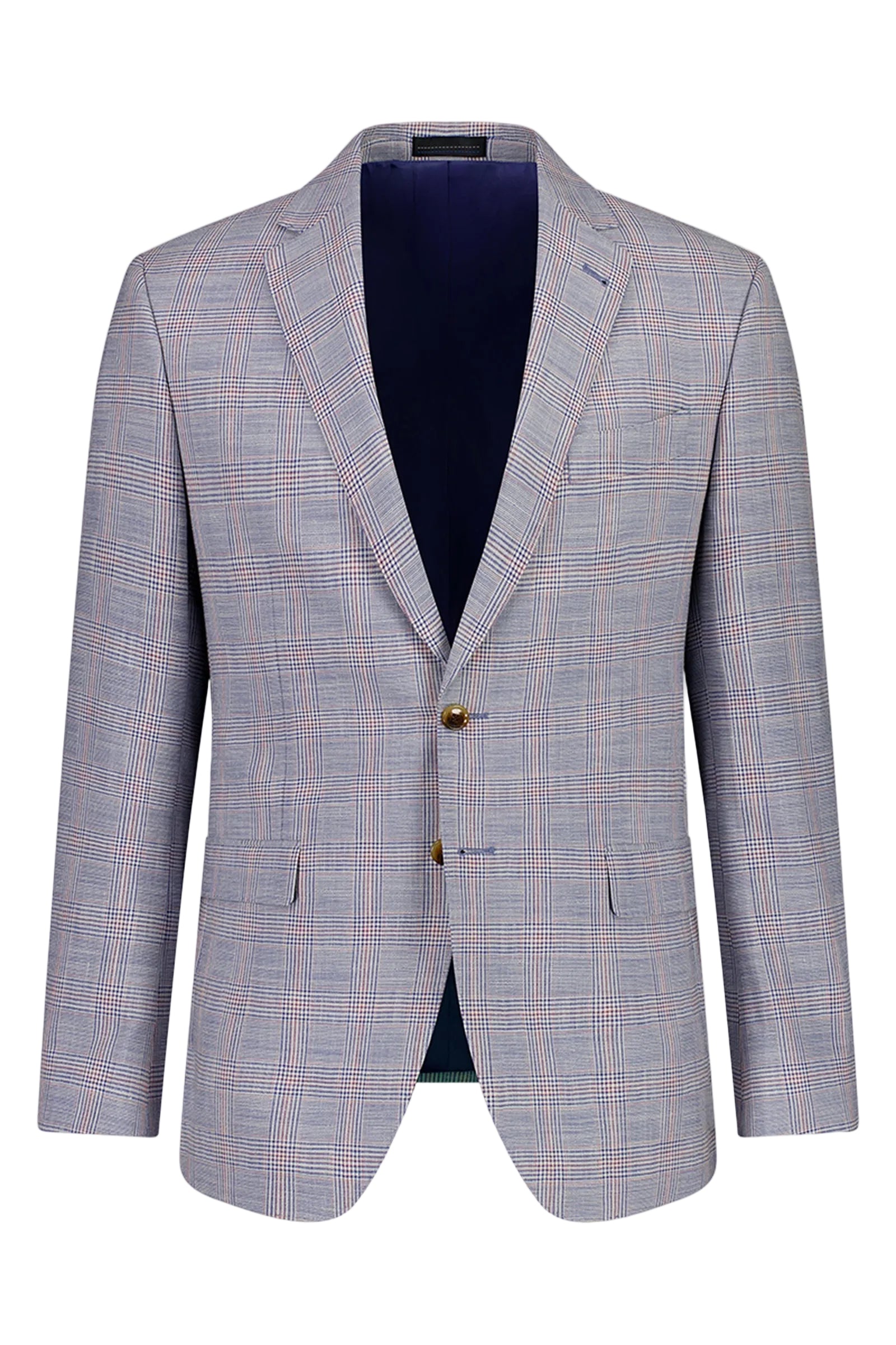 Checkered blazer on a white background