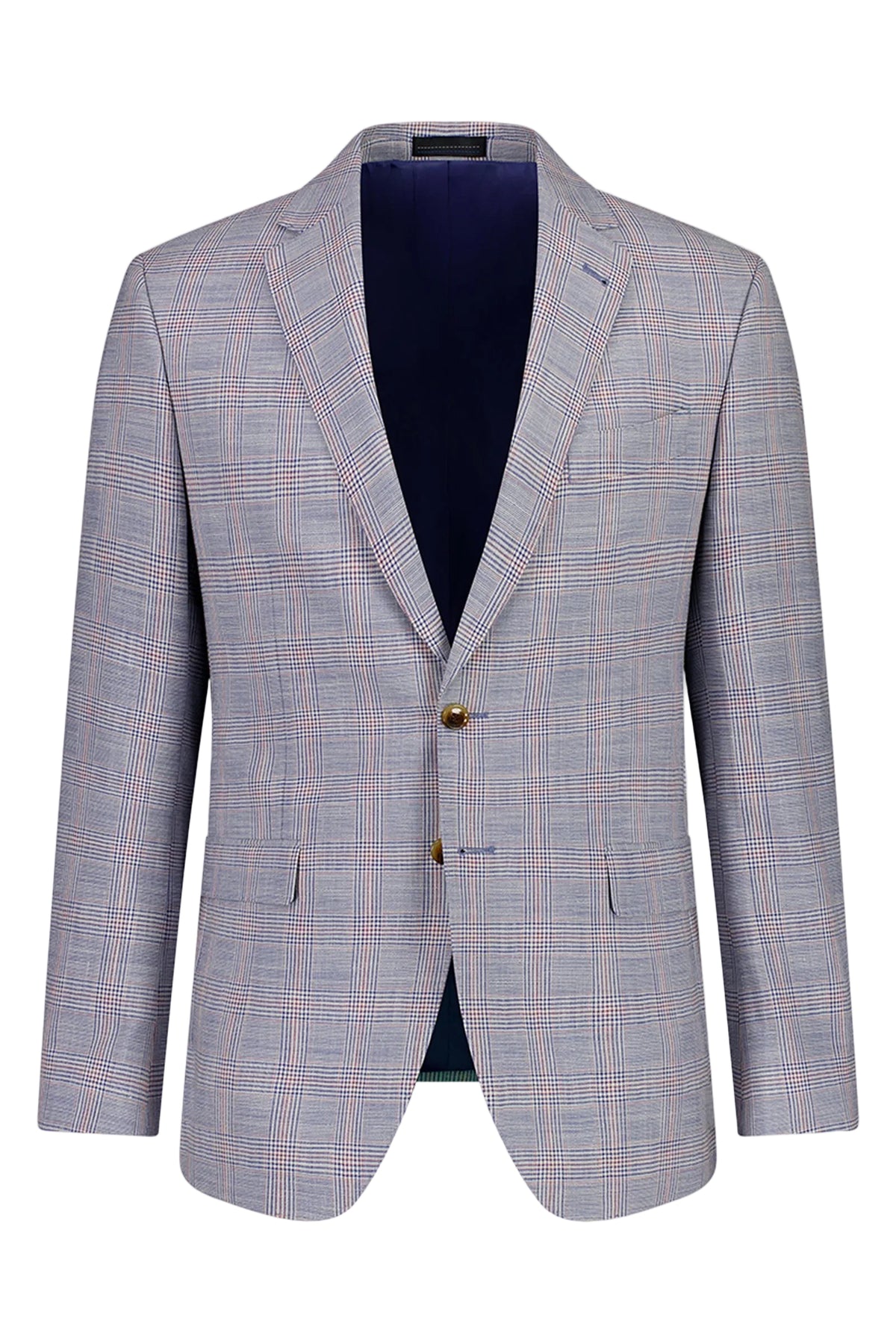 Checkered blazer on a white background
