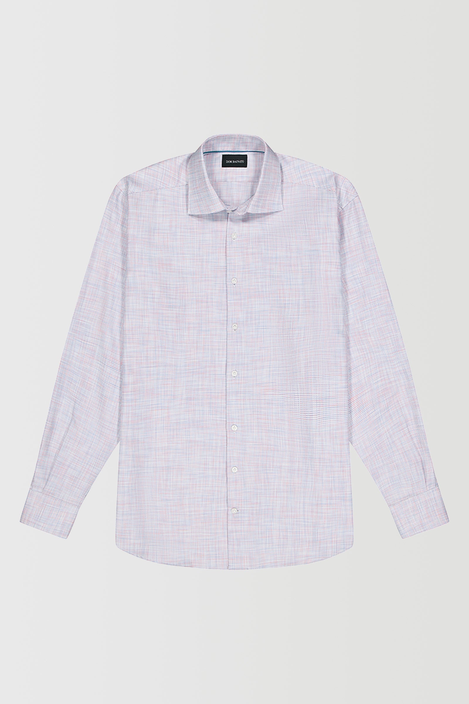 Checkered shirt on a light gray background