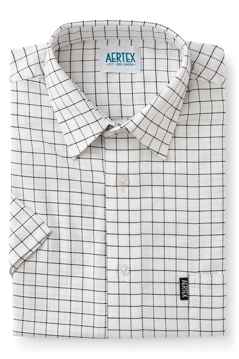 Aertex Somerset Short Sleeve Shirt White