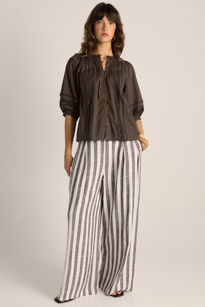Fate + Becker Freya Lace Trim Blouse