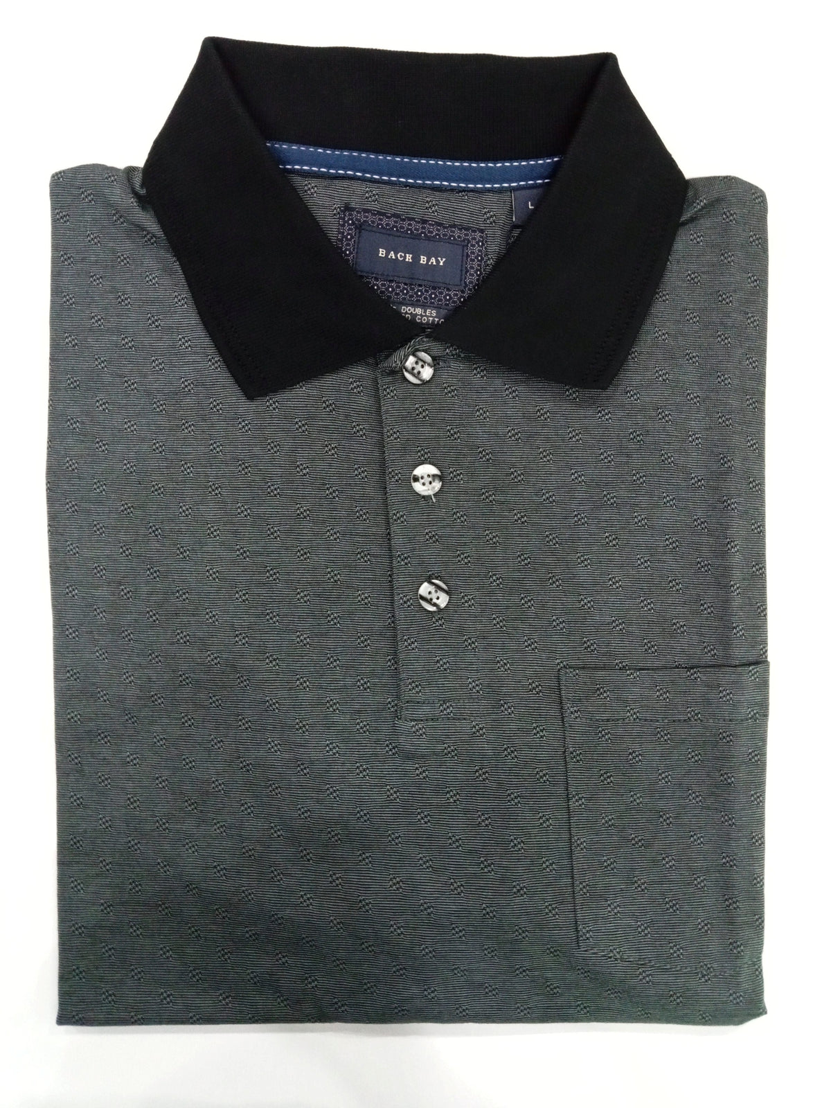 Back Bay Mercerized Cotton Jacquard Polo