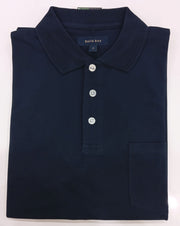 Back Bay Micro Pique Plain Polo Navy