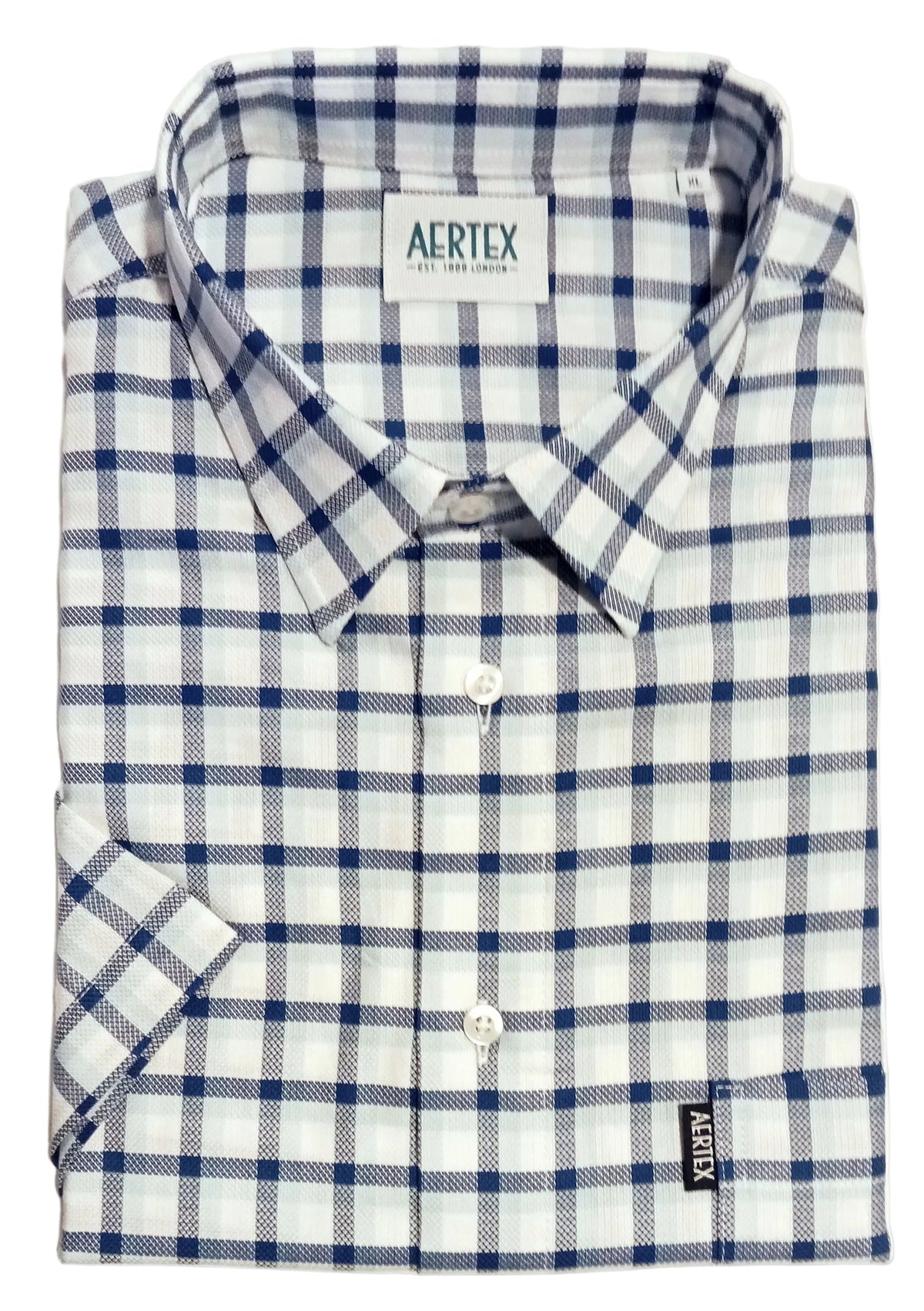 Aertex Somerset Short Sleeve Shirt Blue