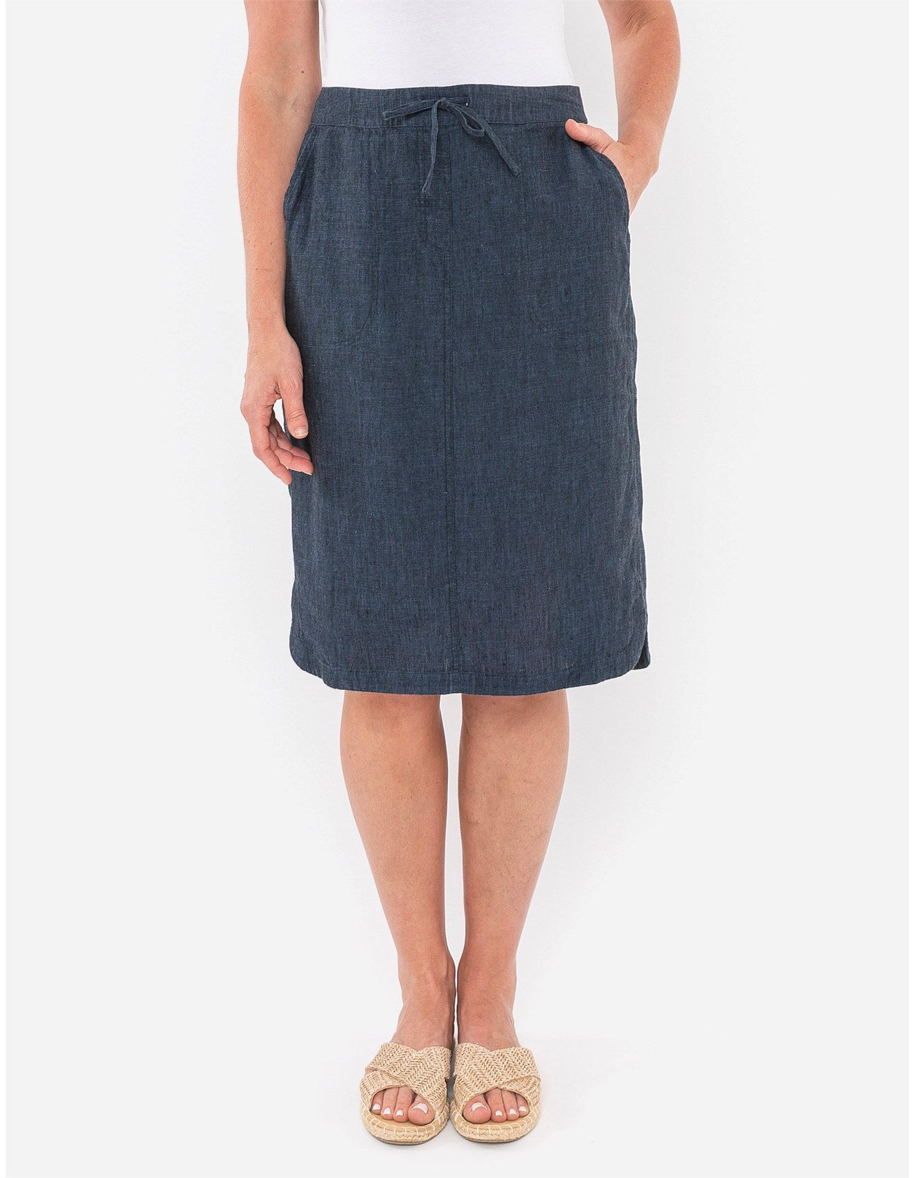 Jump Pull On Linen Skirt