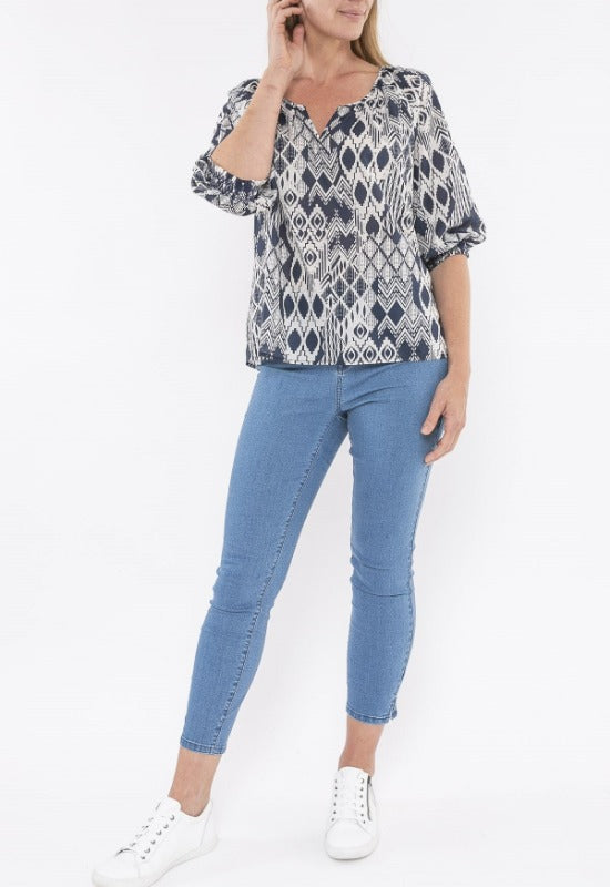 Jump Tribal Print Top