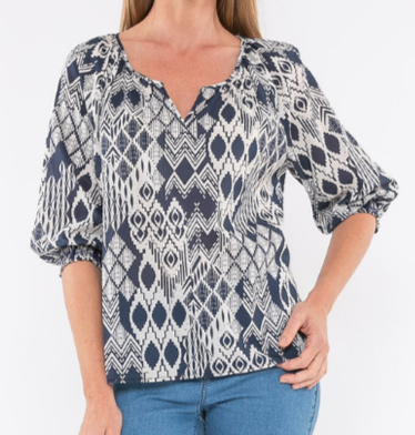 Jump Tribal Print Top