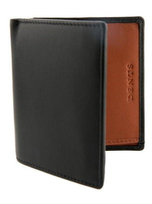 Dents Kensley RFID Coin Pocket Wallet - Black/Tan