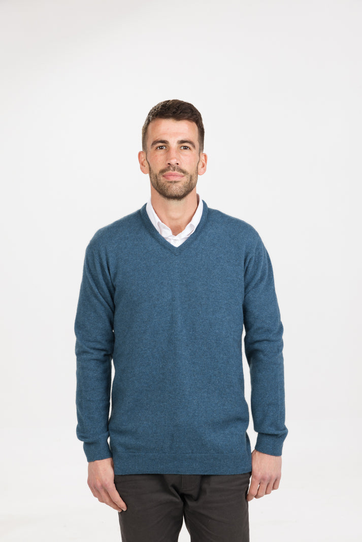 Possum Vee Neck Plain Sweater