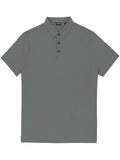 Gray polo shirt on a white background
