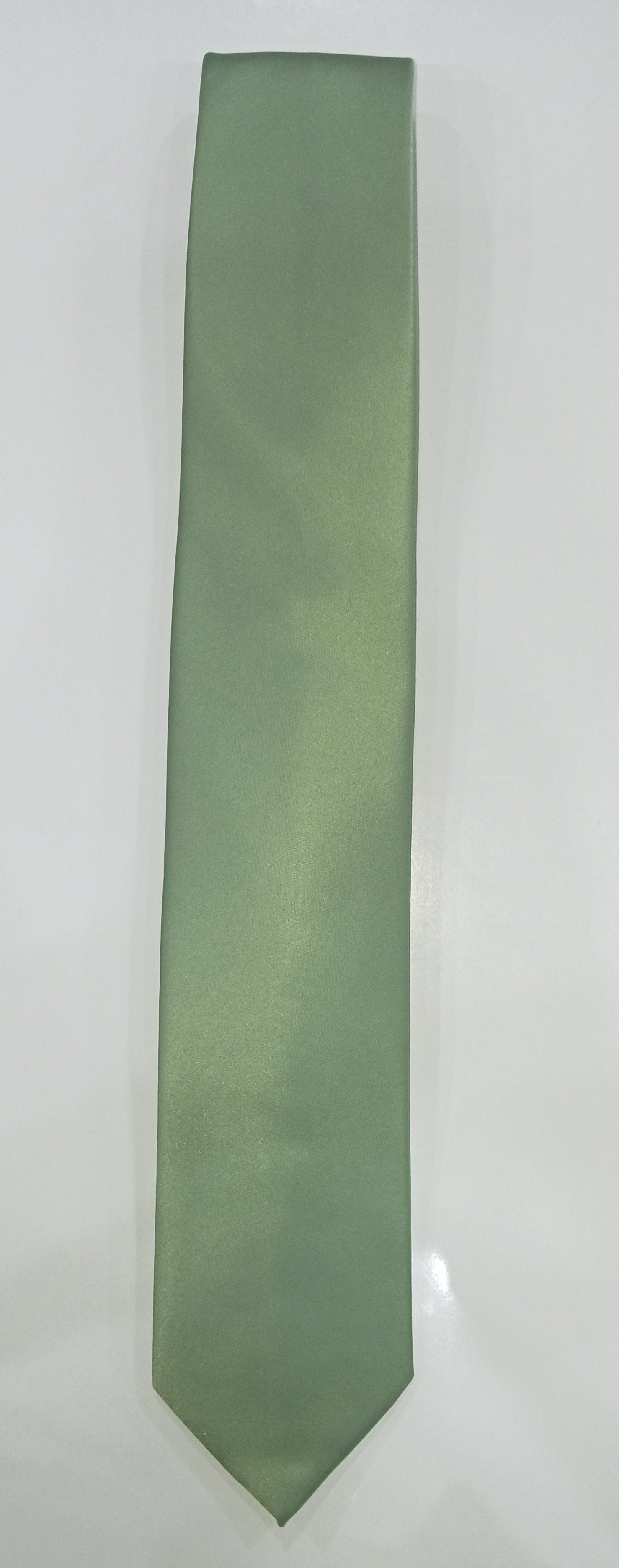 Formal Satin Tie in Sage