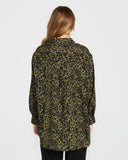 SASS Theo Oversized Shirt Khaki Animal