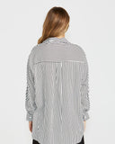 SASS Theo Oversized Stripe Shirt