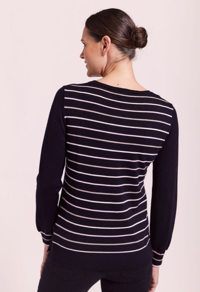 See Saw Multi Spot & Stripe Back Jumper