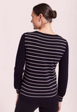 See Saw Multi Spot & Stripe Back Jumper