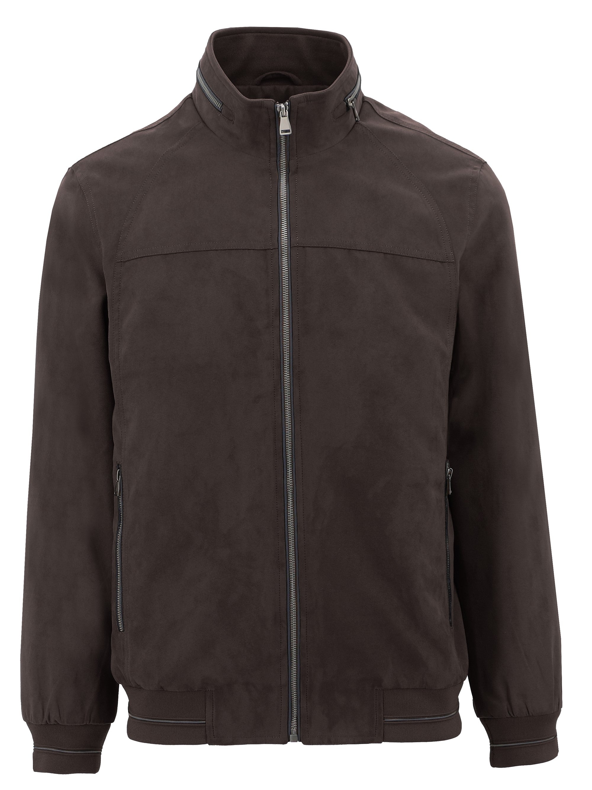 Brown jacket on a white background