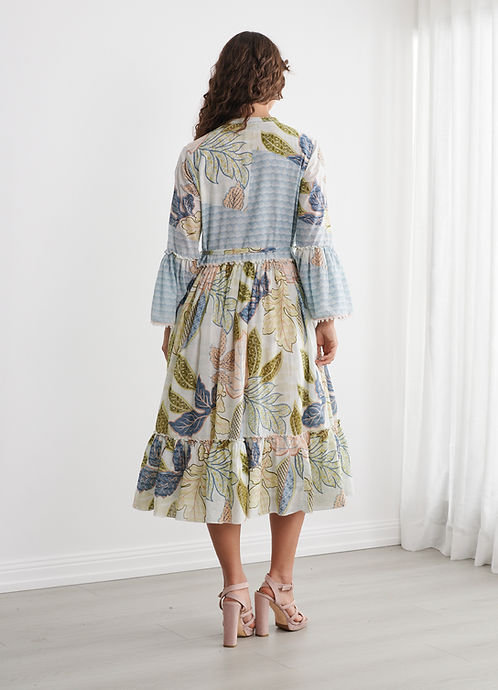 Caju Floriental Print Dress W Belt