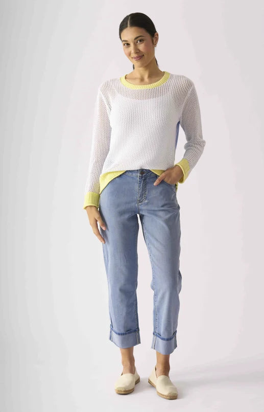Foil Stripe A Pose Sweater
