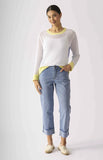 Foil Stripe A Pose Sweater