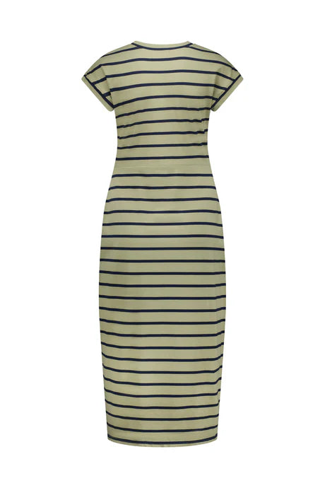 Knewe Khaki Stripe Parker Dress