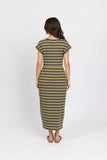 Knewe Khaki Stripe Parker Dress