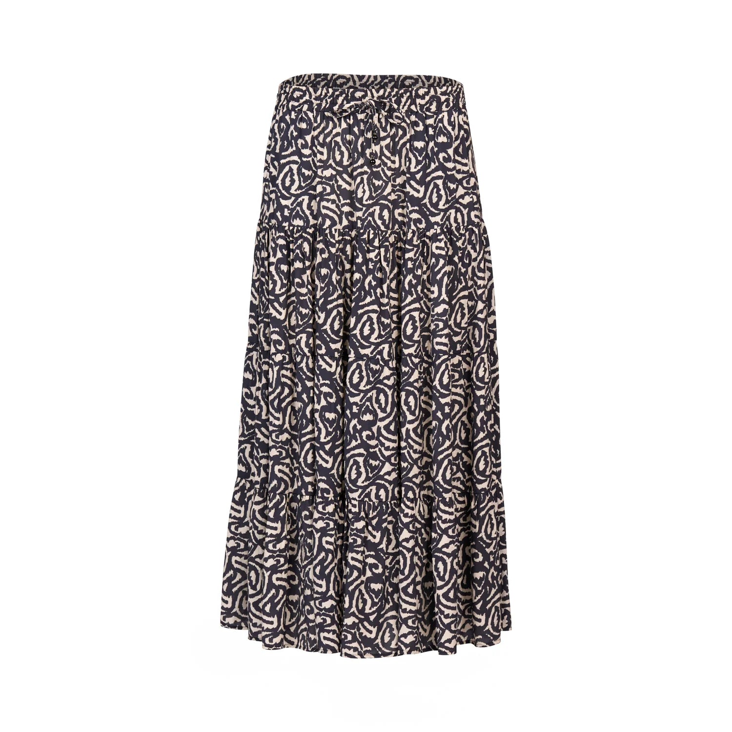 Patterned skirt on a white background