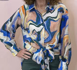 Foil Knotto be Missed Blouse