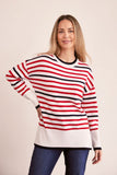 See Saw Luxe Merino Wool Crew Stripe Sweater